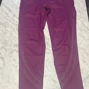 NWT Women's Purple Victoria Sport Leggings L Large